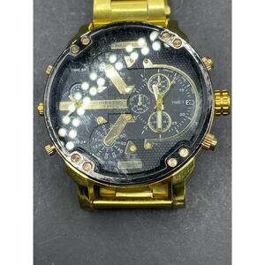 Diesel DZ7333 Mr.Daddy 2.0 Black & Gold Stainless Steel Chronograph Men's Watch